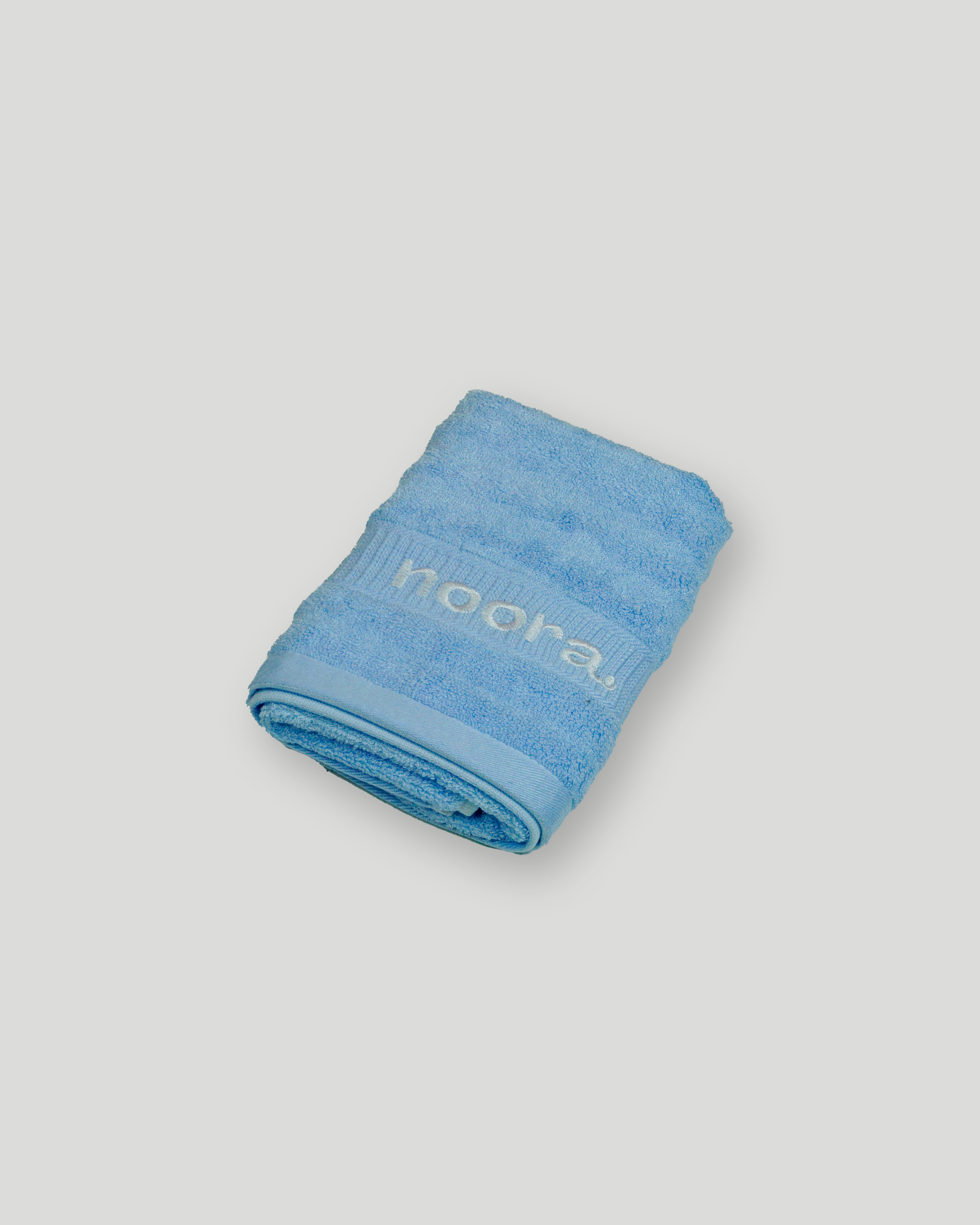 Blue bamboo hand towel