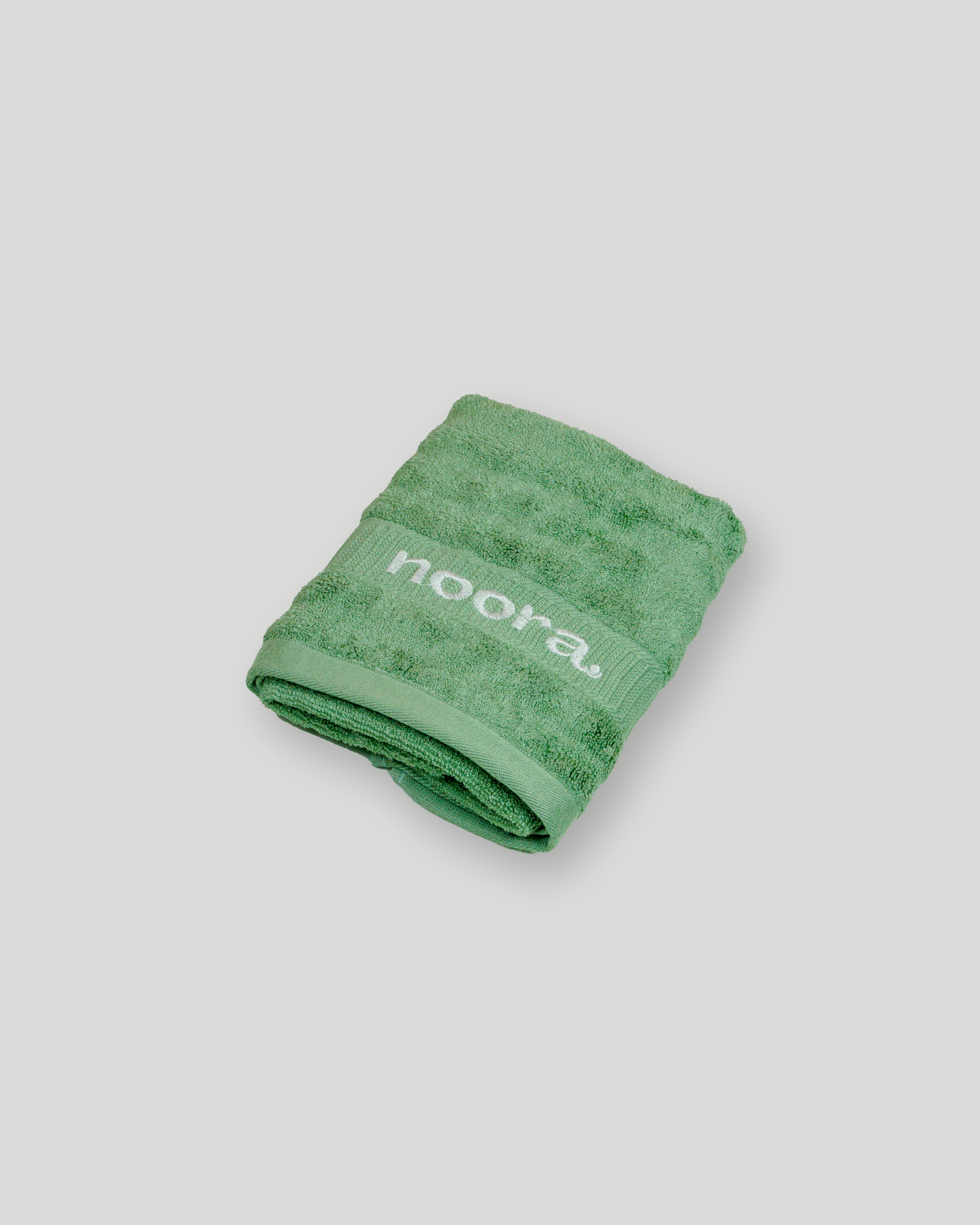 Green bamboo hand towel