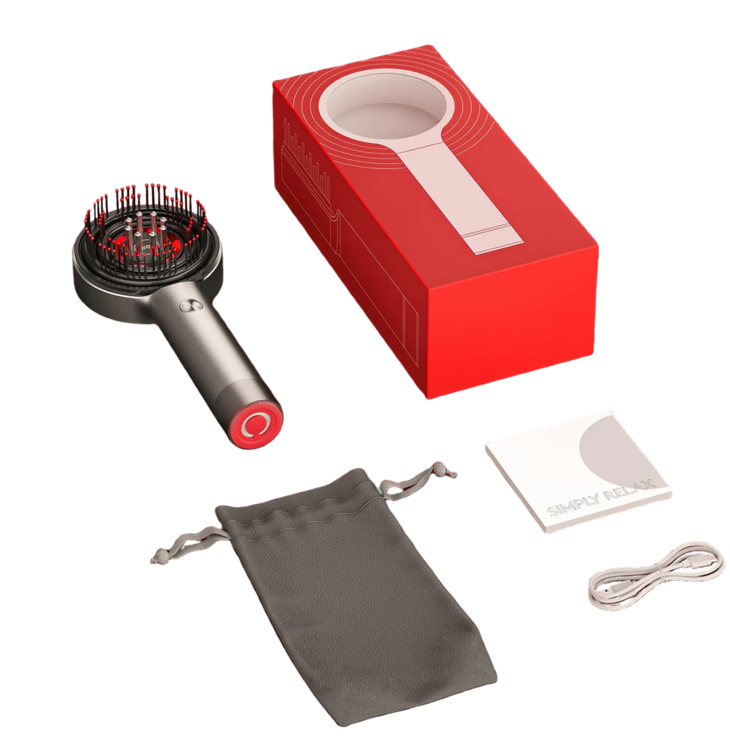 NooraGlow™ Red Light Therapy Scalp Massager with Oil Diffusion