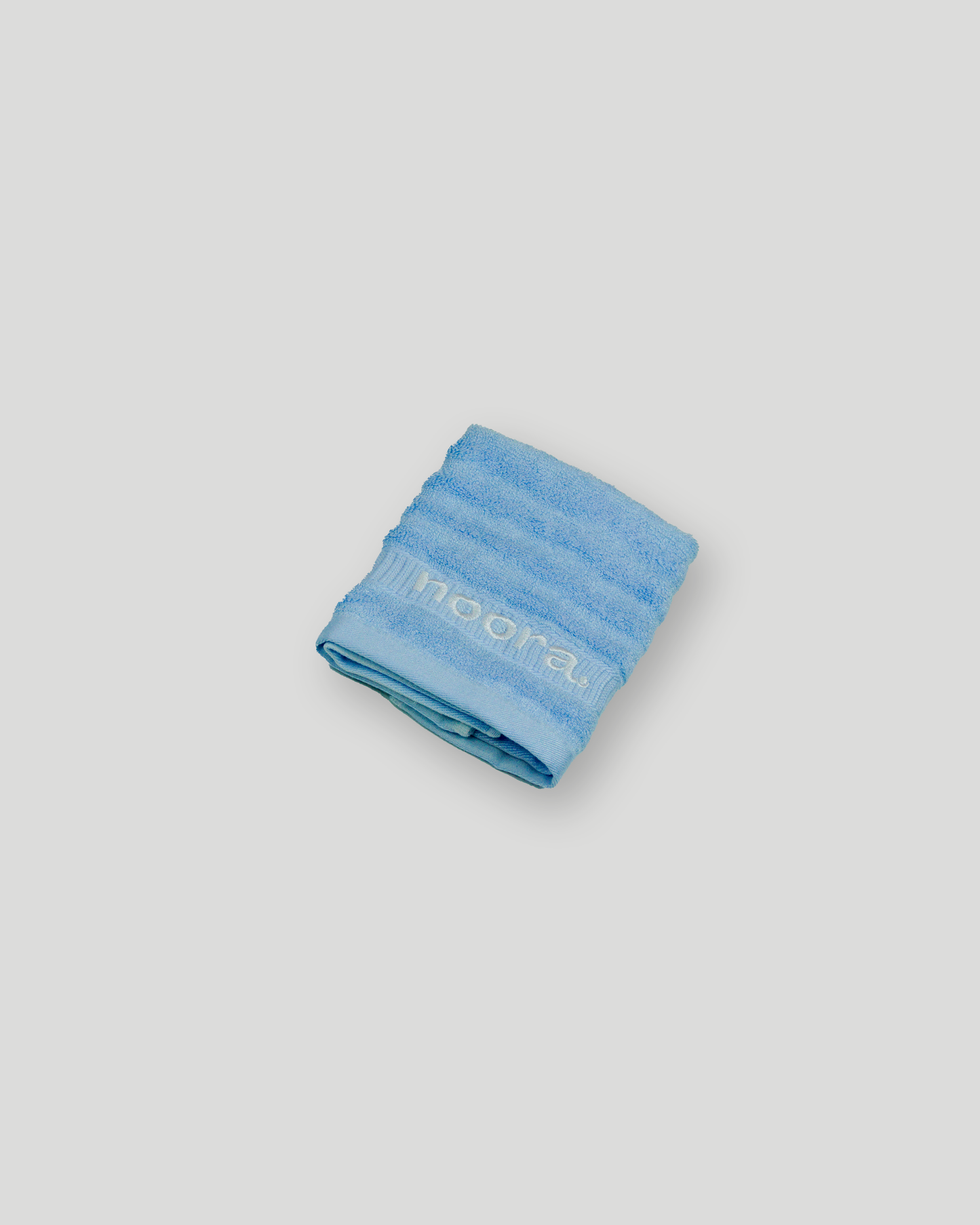 Blue bamboo face towel