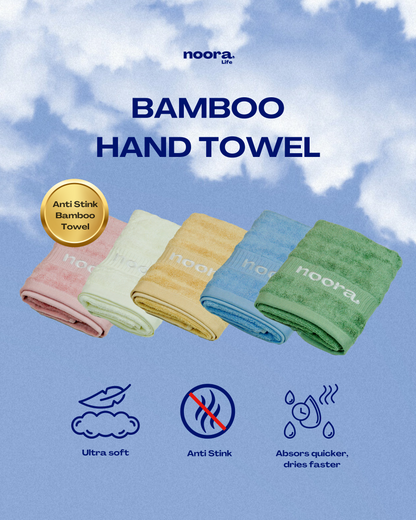NooraLife Bamboo Hand Towels - front pictures