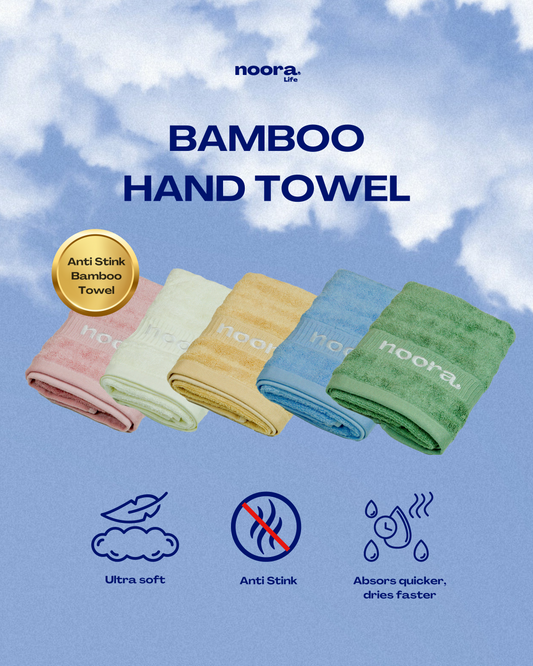 NooraLife Bamboo Hand Towels - front pictures