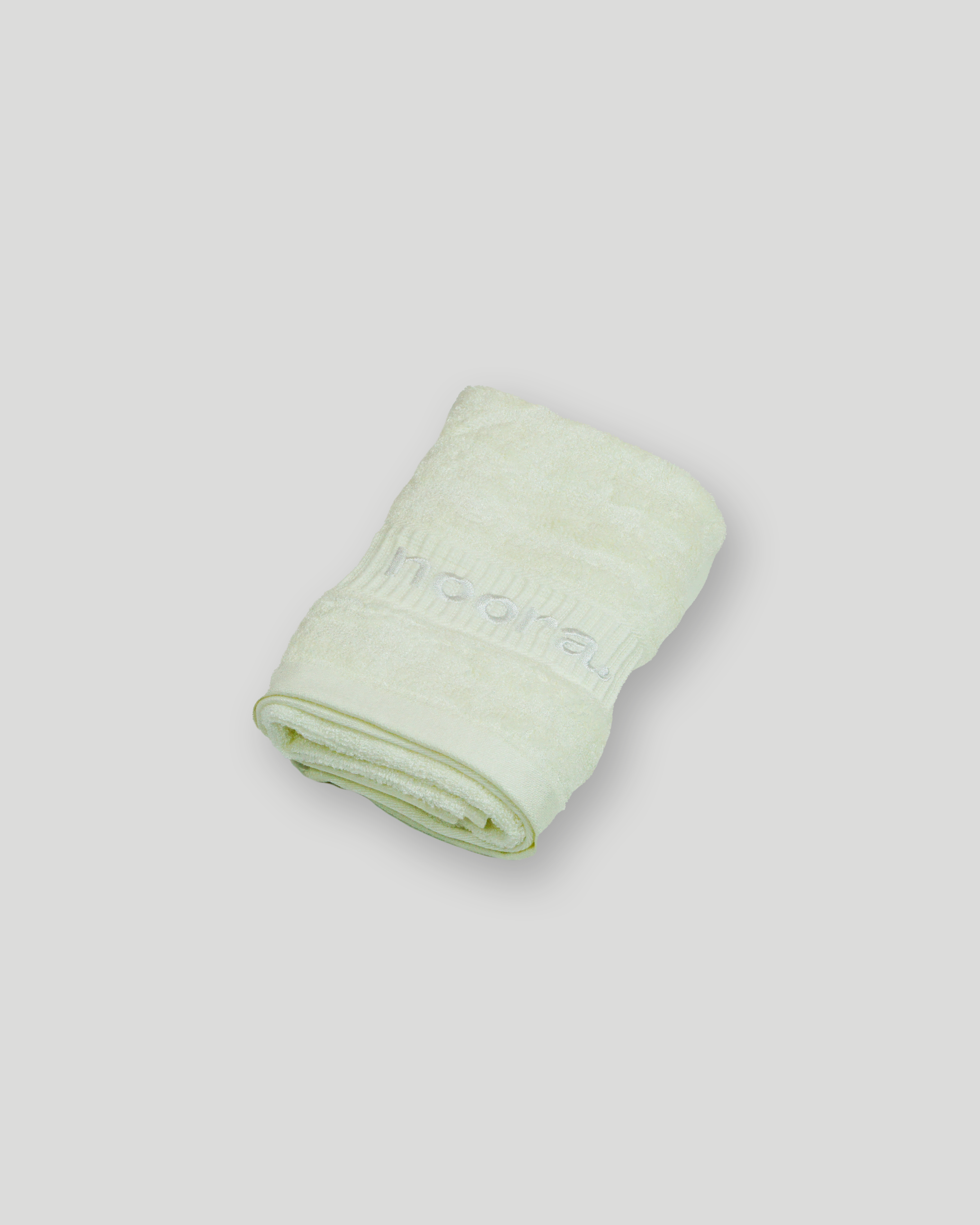 White bamboo hand towel
