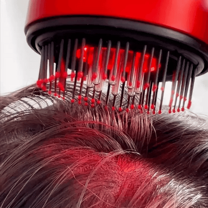 NooraGlow™ Red Light Therapy Scalp Massager with Oil Diffusion